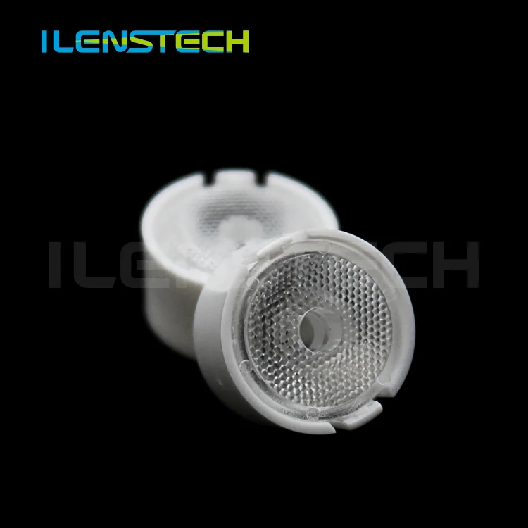 Ilenstech optical pmma 13mm led lens 30 degree with smd 3535 led white /black holder mold injection lenses
