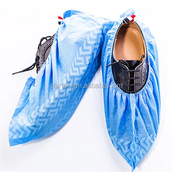 
Disposable Medical PP Non Woven non skid Shoe Cover anti slip PE Boot Covers 