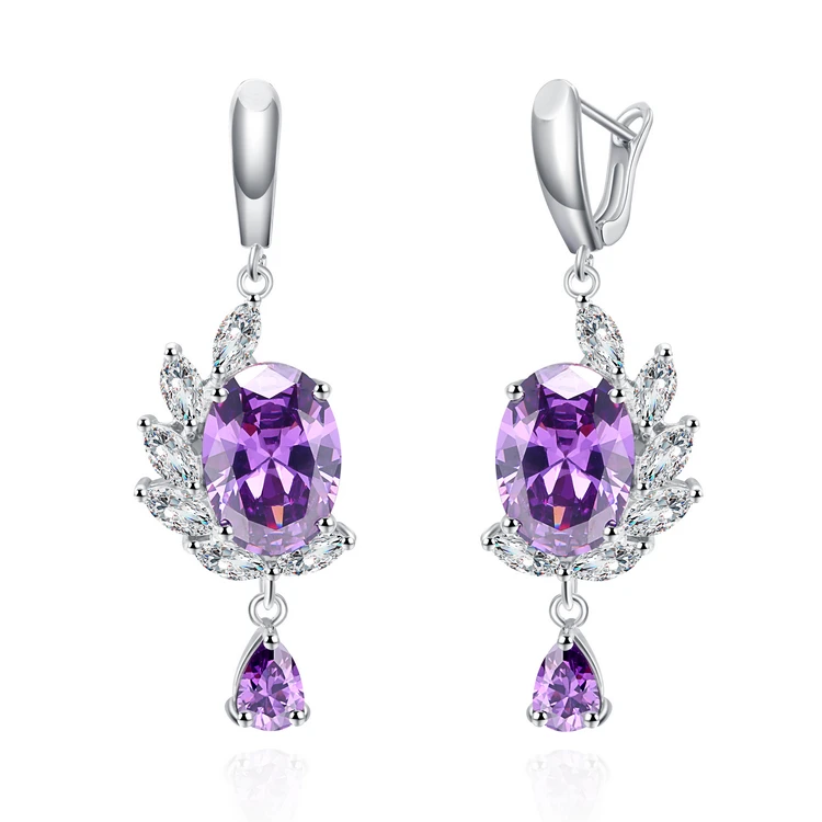Latest design jewelry manufacturers amethyst pendant for wedding