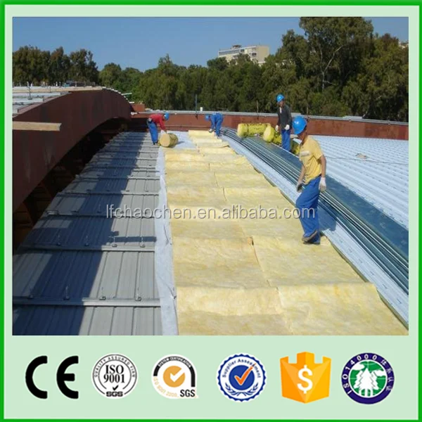 Fire rated Building 50mm 100mm thermal sheet production line insulation material glass wool