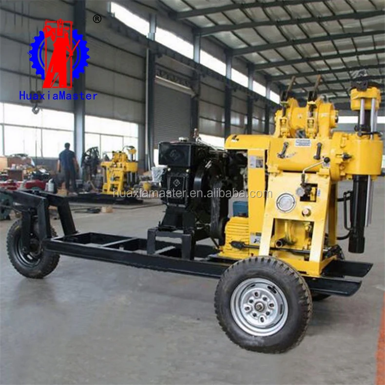 XYX-130 portable wheeled hydraulic 130m deep well bore machine for sale