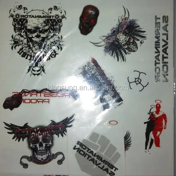 Пользовательская переводная эфемерная тату-Наклейка на тело из хны