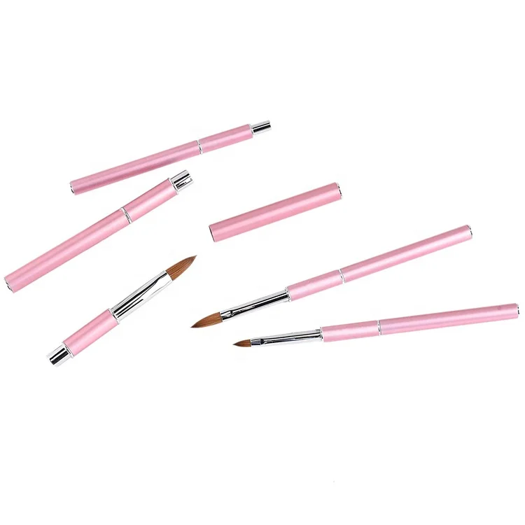 Горячая Распродажа, профессиональная акриловая кисть для ногтей с 100% чистым колонским ворсом, немецкая соболиная кисть для акриловых ногтей Kolinsky