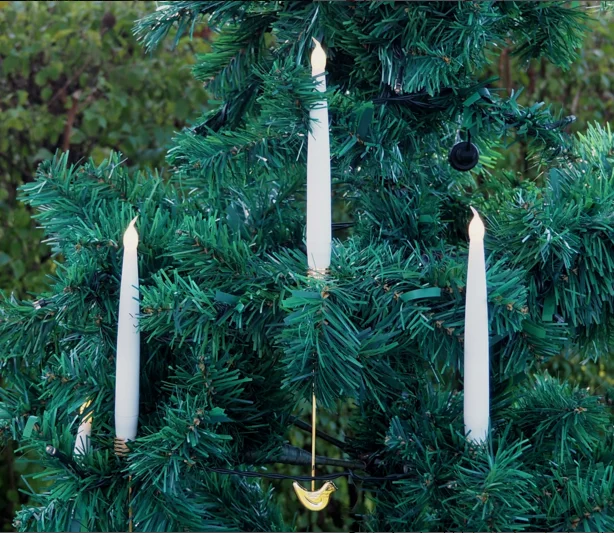 NEW Europe Style Christmas tree candle LED clip candle light with remote