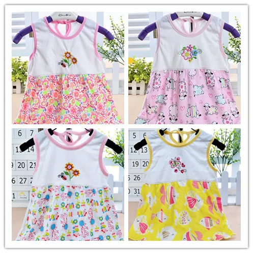 free shipping baby for girls cute girl baby t shirt dress tank top outerwear summer girls
