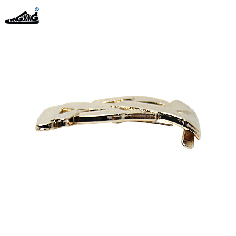 Square Shoes Decoration Accessories Gold Clip Buckle For Shoes