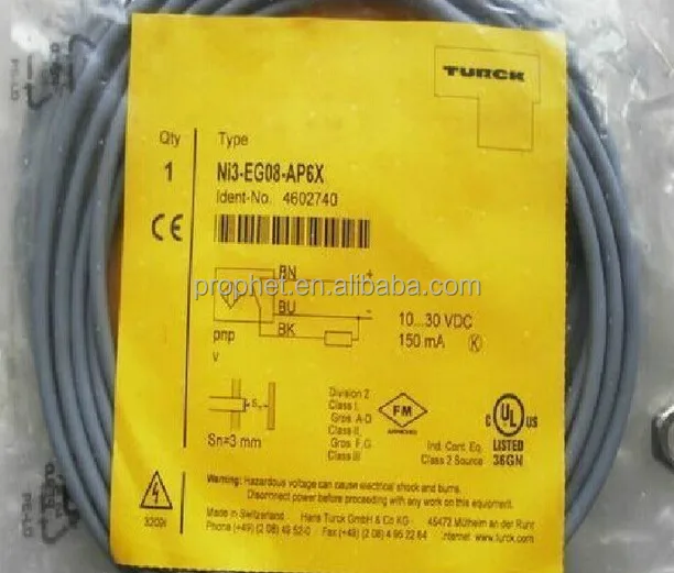 Proximity Switch Sensor Inductive Sensor NI3-EG08-AP6X