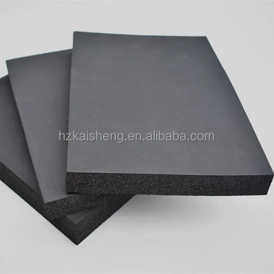 nbr/pvc closed cell black rubber foam insulation