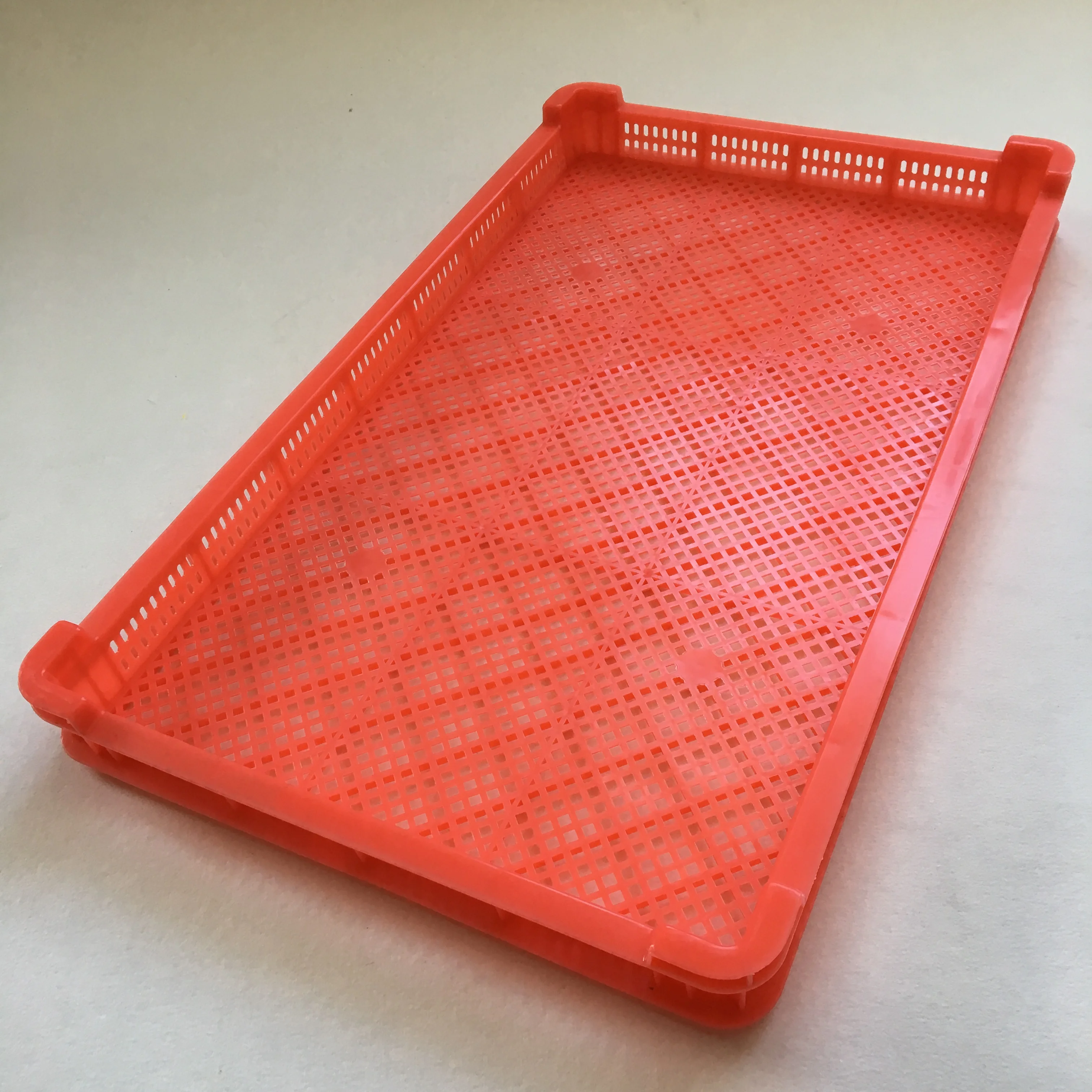 100% Food Grade Materials Stackable Plastic Drying Trays For Softgel / Paintball / Plants Fruit / Seafood