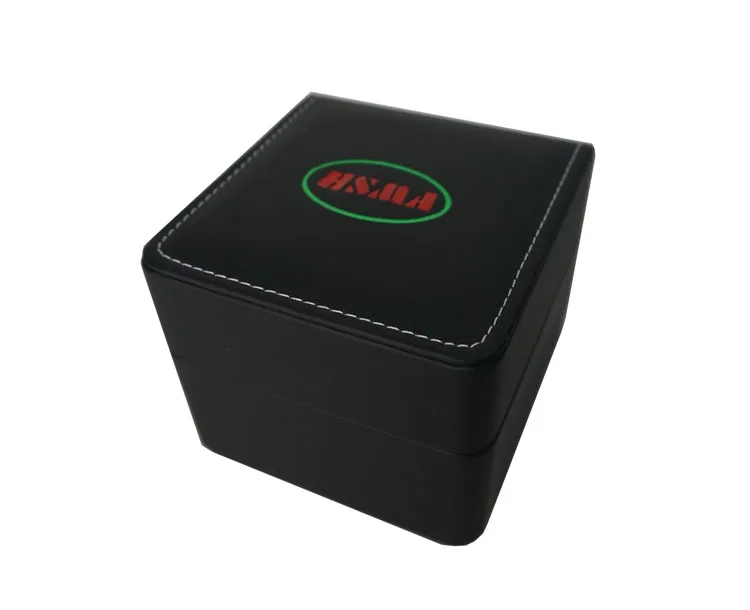 Factory Supply customized watch gift packaging box China made watch display case PU leather round edge plastic wrist watch box