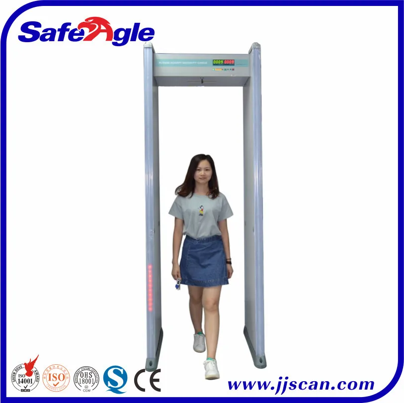 6/12/18 зон Ходить через Детектор металла двери FJ6001 арки DFMD для школы/использование Станции
