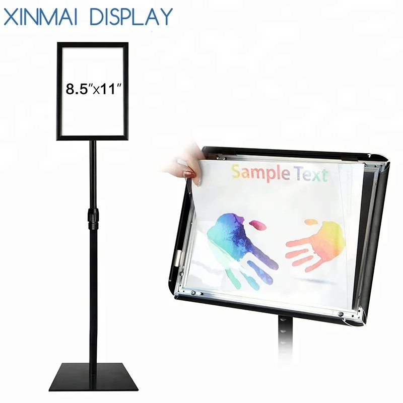 A3 A4  poster stand with square base