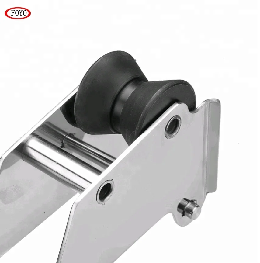 Stainless Steel Hinged Self Launching Bow Anchor Roller Bracket