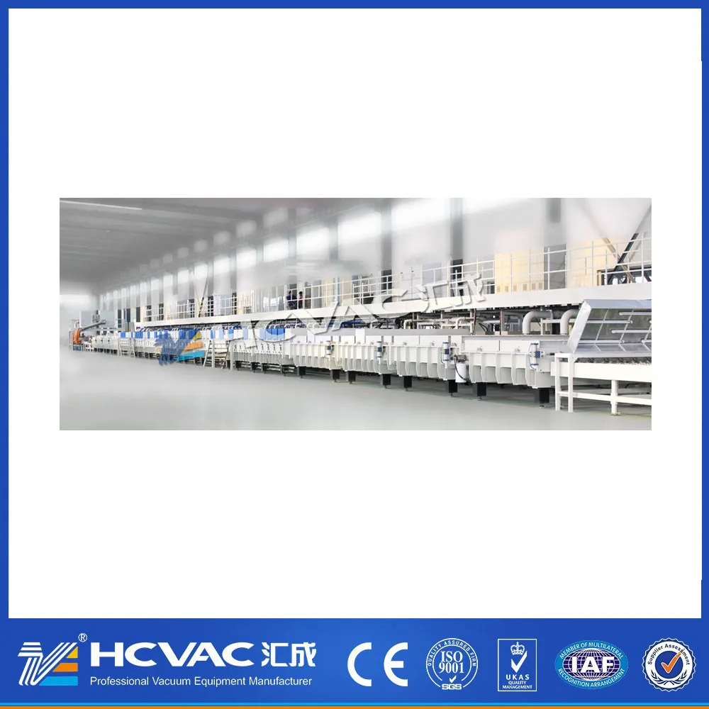 Horizontal magnetron sputter coating system CIGS Thin-film photovoltaics Large area glass coating system