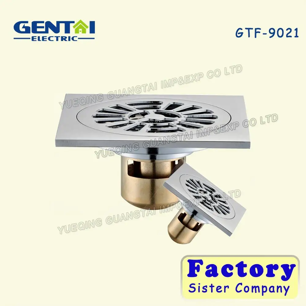 10*10 anti-insect anti-hair bathroom odor-resistant brushed nickel finish stainless steel floor drain