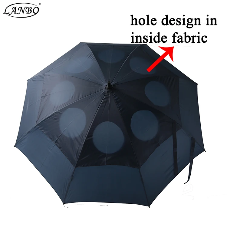 Oversize Double Layer Vented Windproof Waterproof Golf Umbrellas