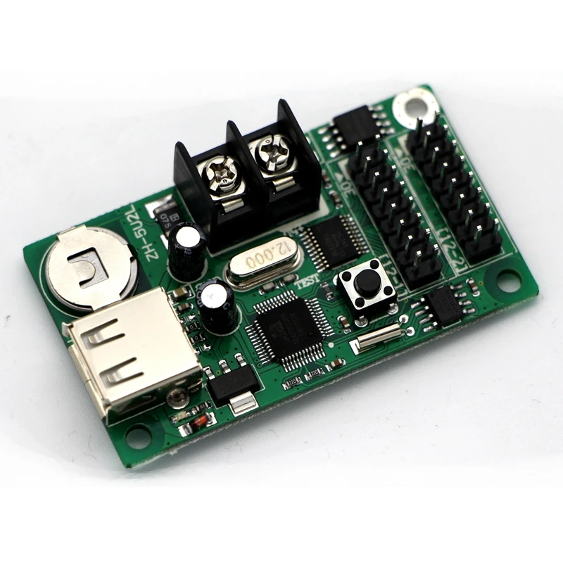 New Types Led Display USB Control Card ZH-5U2L With 2pc Hub 12