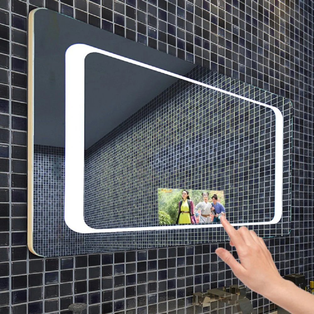 Wall Mount LCD Magic Mirror Advertising Player With Motion Sensor