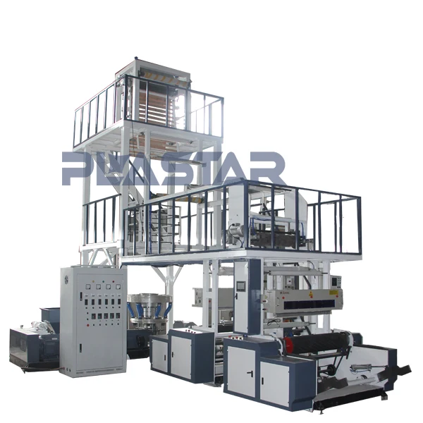 1500 mm Film Width Single Layer Extrusion Film Blow Moulding Machine Corona Treater Film Blowing Machine