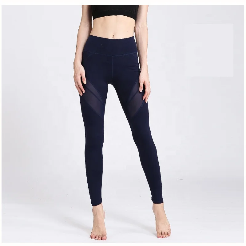 
Mesh Patch Quick Dry Breathable Women Yoga Pants Running Cycling Sports Leggings Women Fitness Wear Tights 