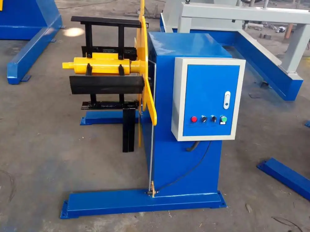 Electric uncoiler for roll forming machine