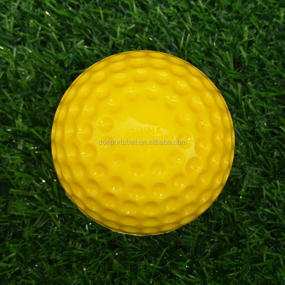 Оптовая продажа 9 дюймов желтый машина для подачи мячей обучение пупырчатая бейсбол