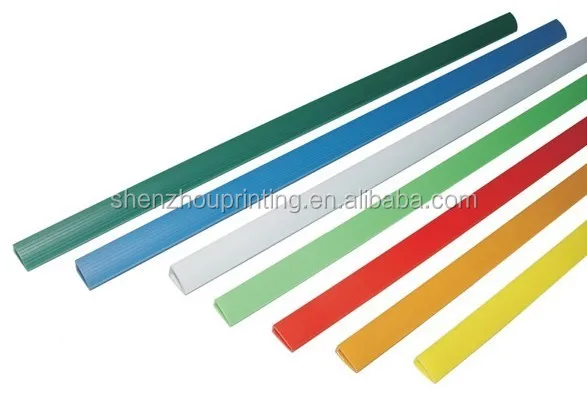 
Cheap custom decorative hanging document display A4 L shape pp clear plastic report cover file folder with sliding bar 