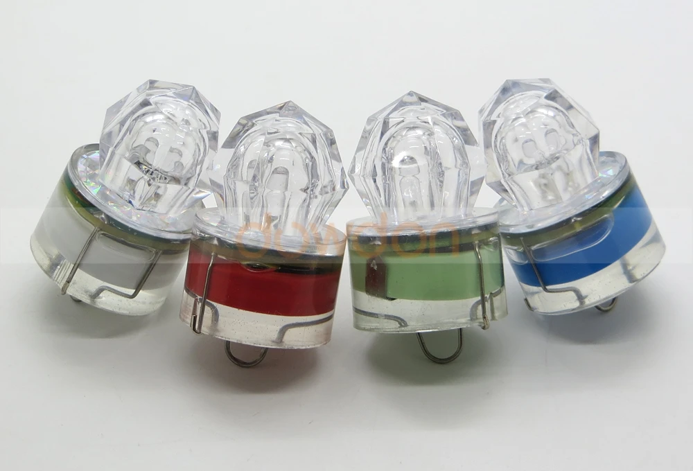 Fishing Lure Attract Diamond Lamp LED Underwater Deep Sea Fishing Flashing Light Bait Squid