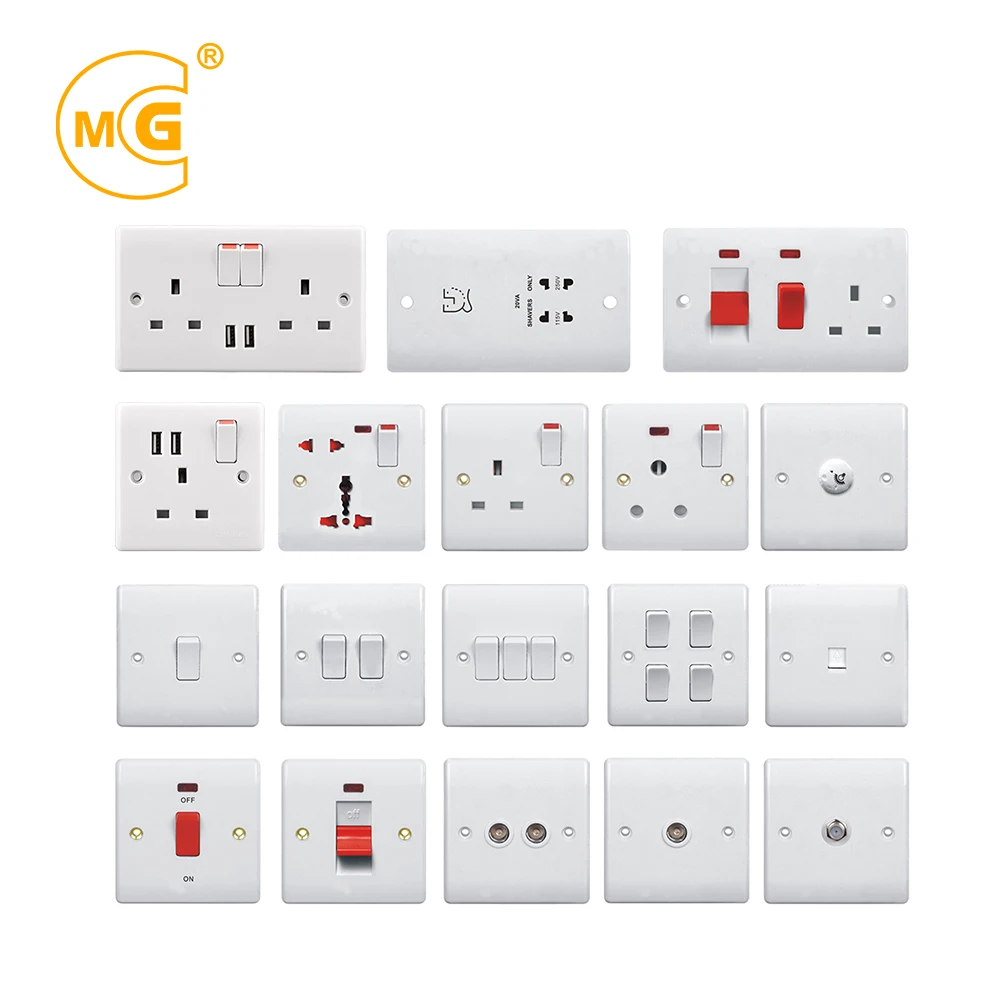 45amp DP electrical cooker control unit wall switches