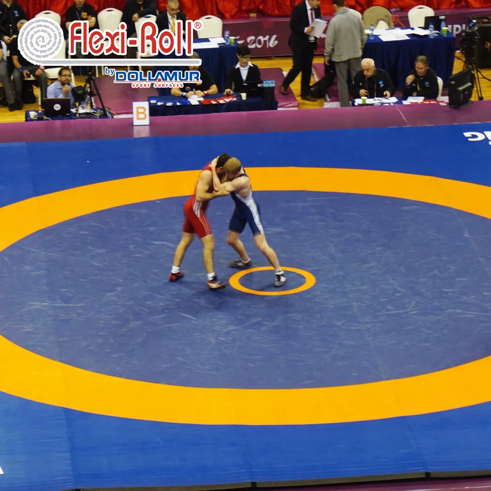 High quality Dollamur flexi roll UWW wrestling mat / Grappling Mat / Kickboxing Mat