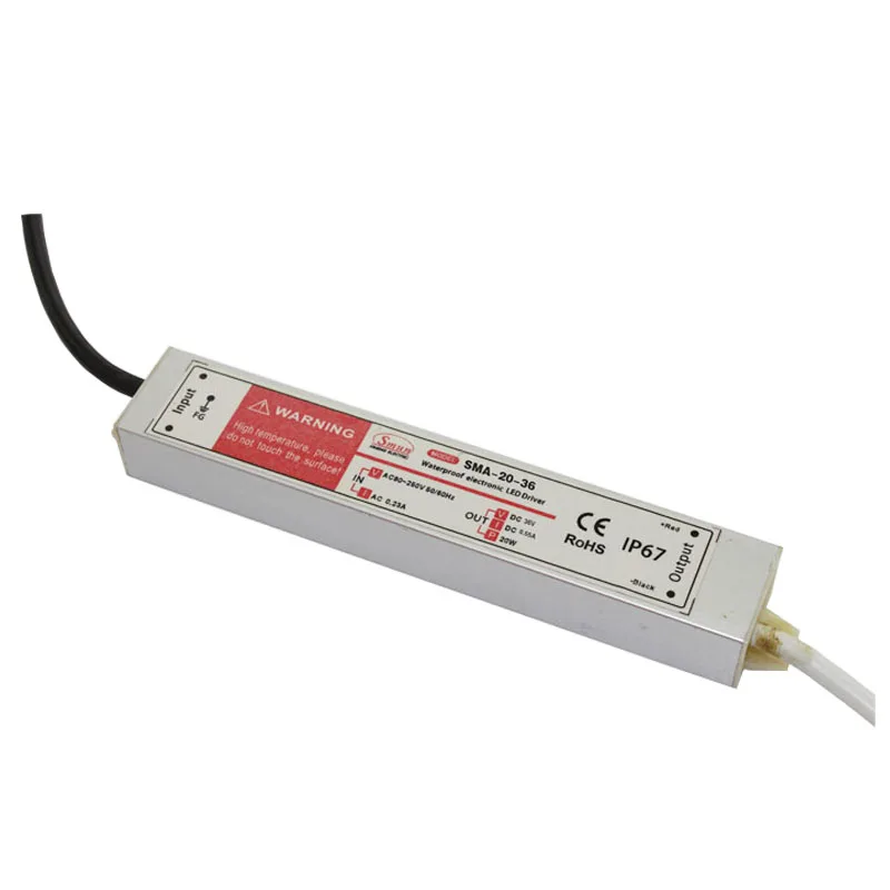 SMUN SMA-20-36 18-36VDC 0.55A 20W IP67 Waterproof Constant Current LED Driver