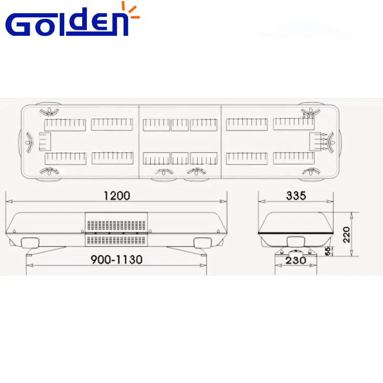 Response vehicle hook mount red blue warning military police streethawk lightbar with speaker