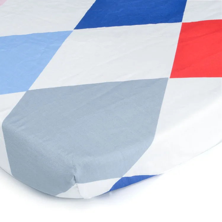 
2018 hot selling 100% jersey cotton baby fitted crib sheets 