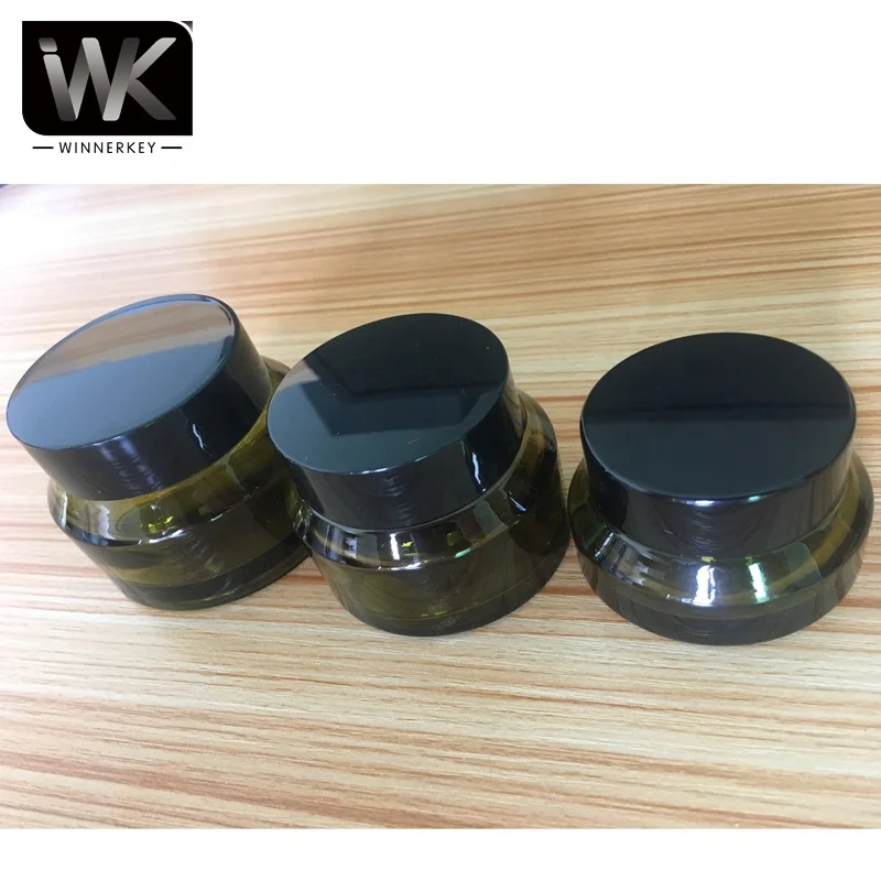  Высококачественная безопасная и здоровая косметическая стеклянная бутылка для крема глаз 15 г 30 50