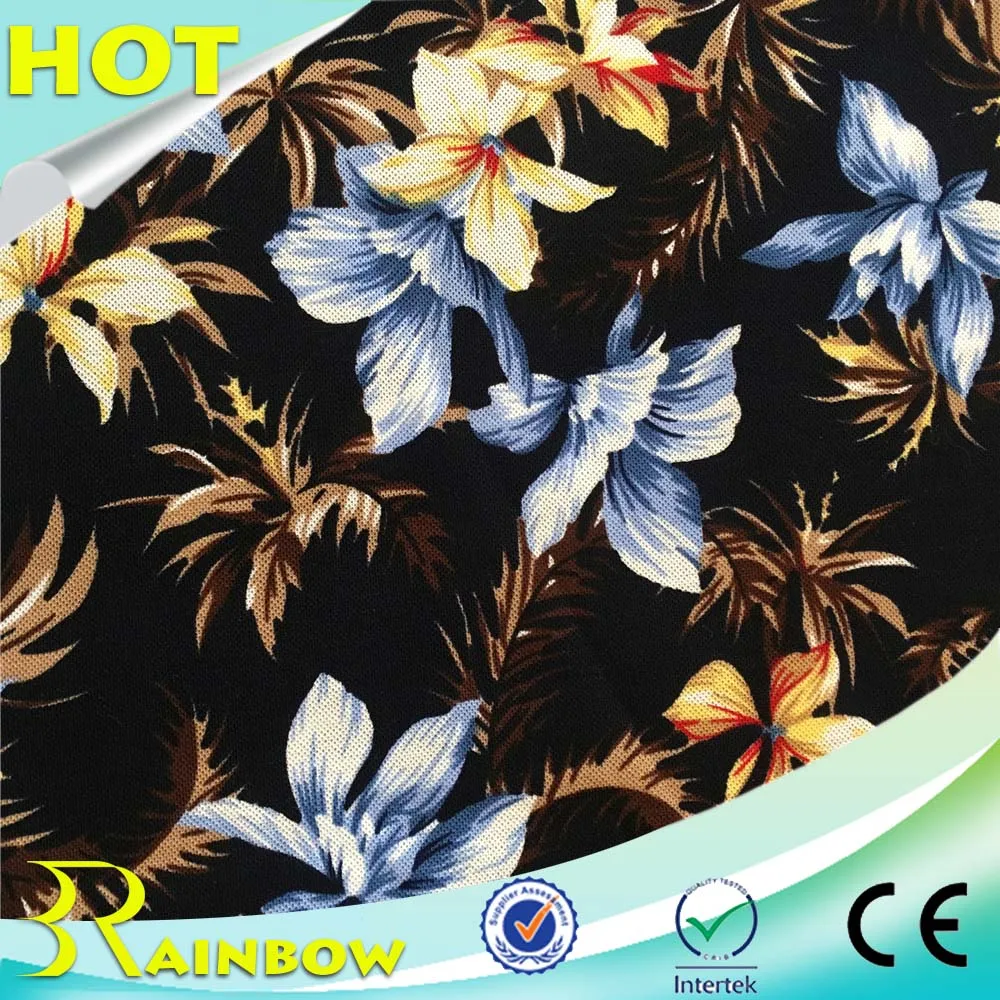 2018 новый дизайн пользовательского 100% хлопок интерлок принт ткани пике для верхней одежды