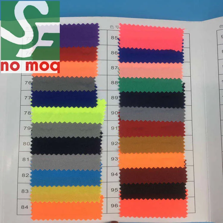 
Textile plain dyed 75D DTY jersey 100% polyester interlock knitted fabric 