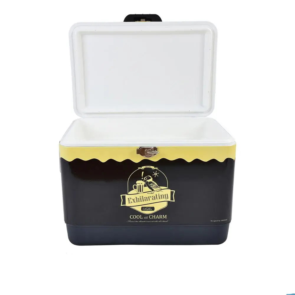 
51L Ice cooler box for picnic/camping wine cooler box metal cooler box 