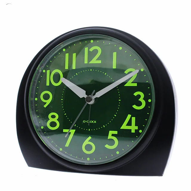 BM13701 Quartz analog clocks table super luminous alarm clock wecker despertador bedside desk round custom analogue alarm clocks