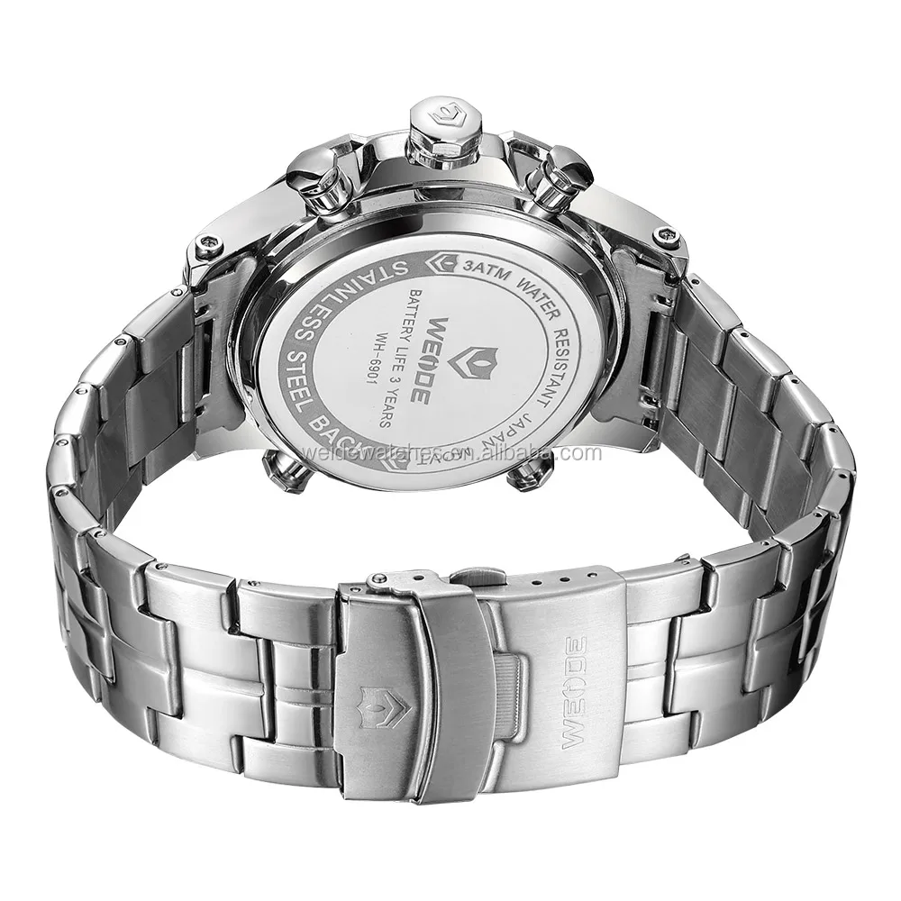 
Weide WH6901-1C Men Stainless Steel Original New Design Multifunction Innovative Product Sport Best Selling In Europe Watch 