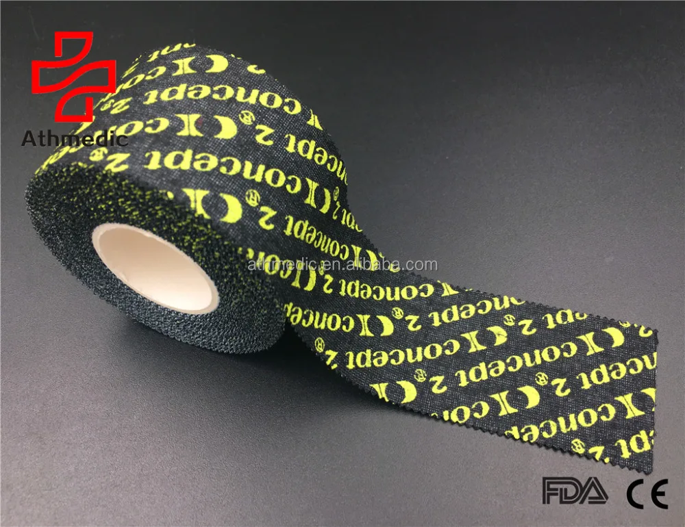 2021 Athmedic hand tear sport cotton customized logo rigid athletic tape customized logo rigid sports rigid strapping tape