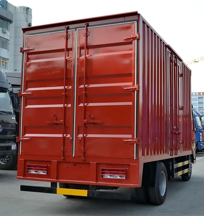 China Cube Truck Diesel Type Cargo Delivery Box Truck for sale