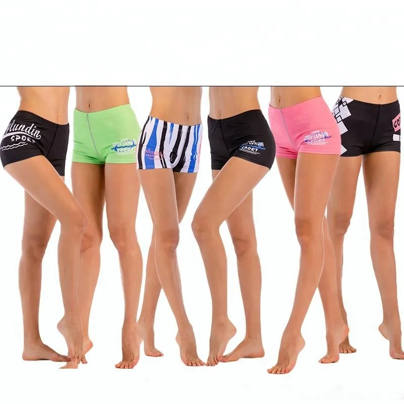 Camisetas al por mayor custom camisetas deportivas de mujer Custom Swim Shorts For Women