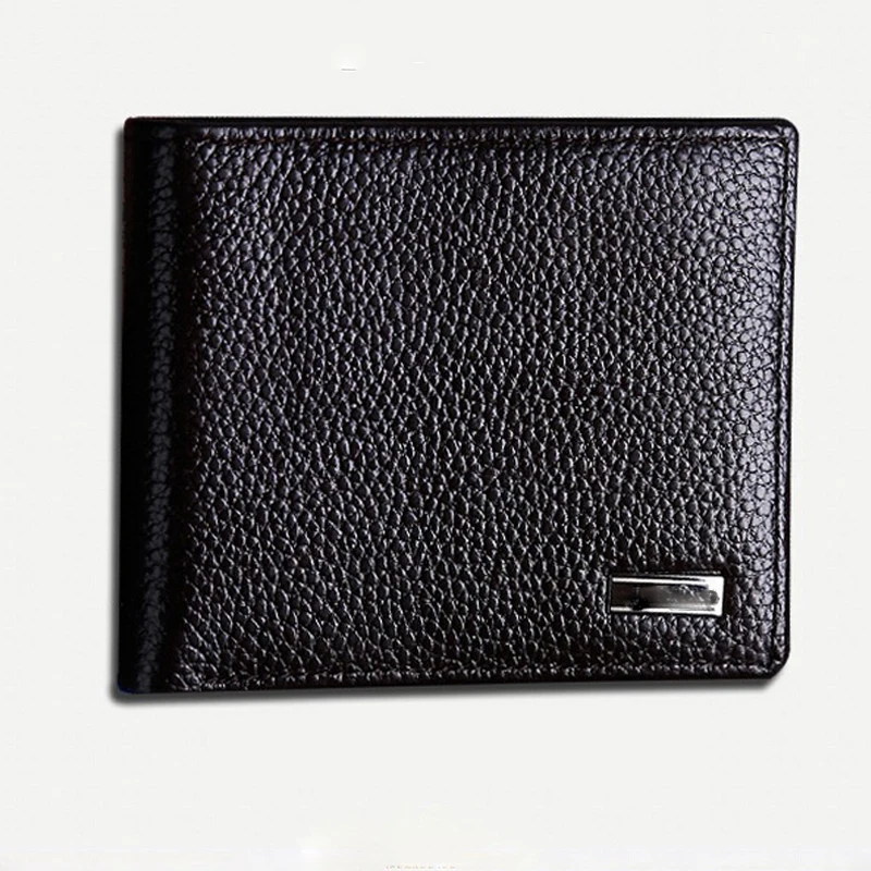 High quality wholesale promotion gift luxury custom PU leather wallet and keychain classical business man gift set