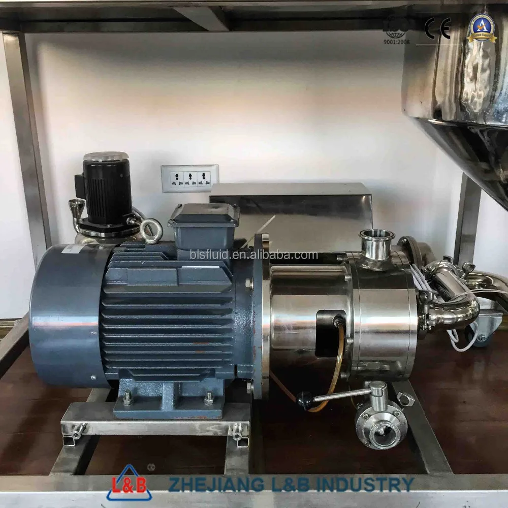 L&B food grade SUS water homogenizer mixer/ mixing machine used for milk powder with water mixing