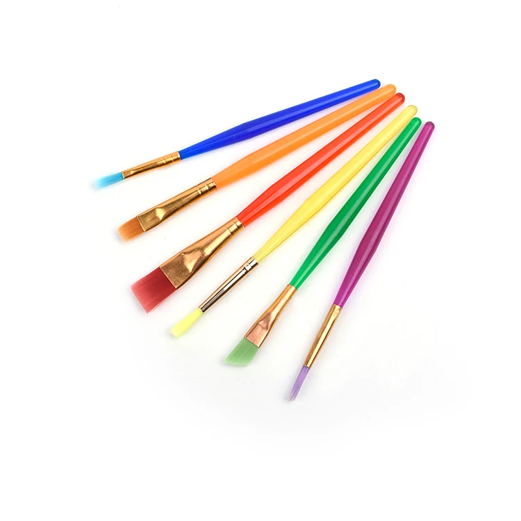 Хорошее качество, яркие цвета, 6 шт детский набор кистей для рисования акварель кисти наборы для детей
