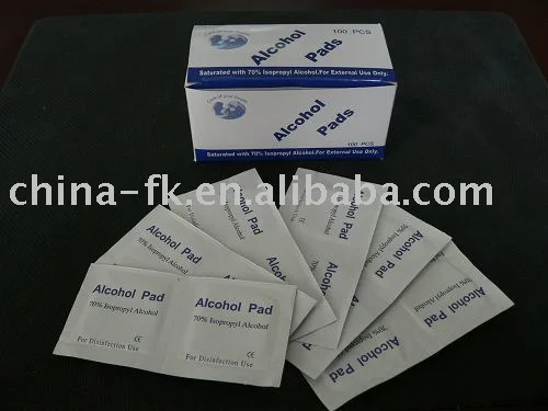 70% изопропиловые спиртовые прокладки, спиртовые прокладки