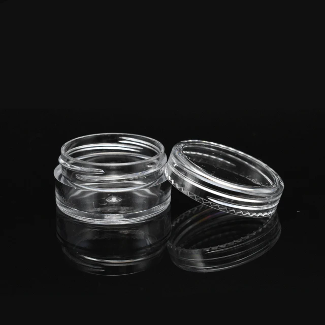 Wholesale 2.5g 2.5ml 3g 3ml 5g 5ml 5cc 10g 10ml 15g 15ml 20g 20ml 25g 25ml 30g 30ml 10 ml Plastic Round Sample Jar with Lids