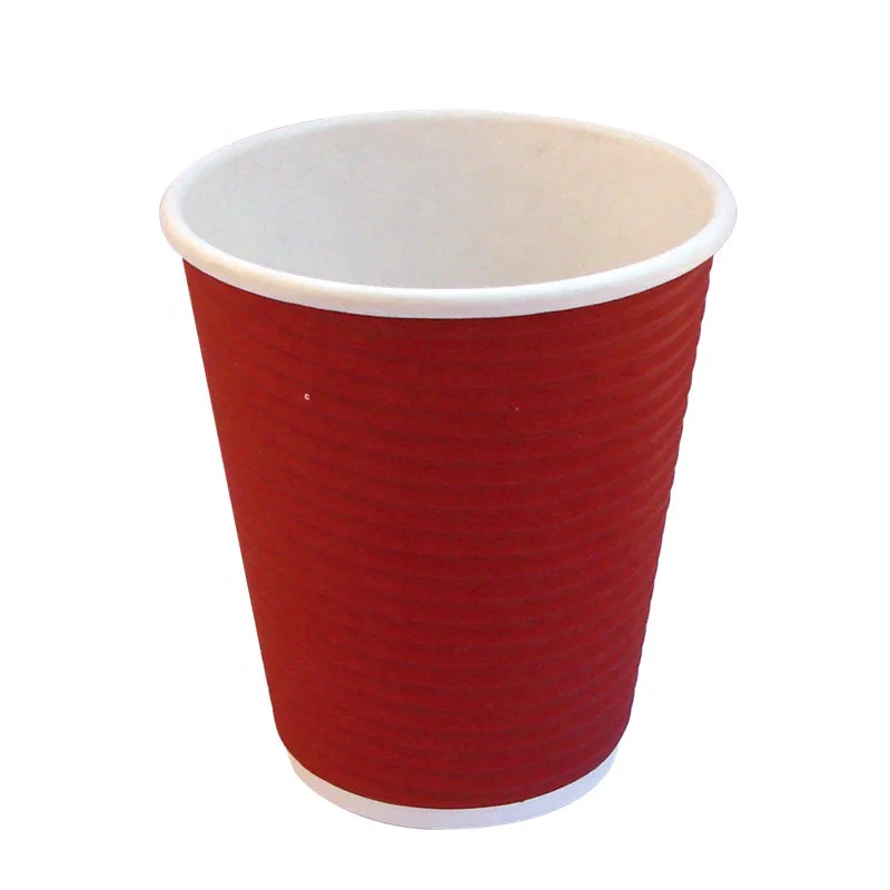 disposable ripple wall paper cups for coffee
