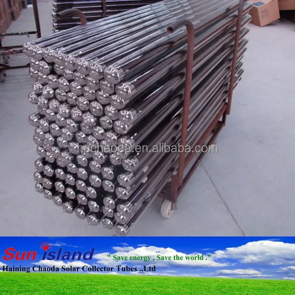 58mm 1800mm Three Coating Three Target Solar Evacuated Collector Tube