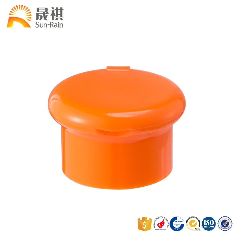 New plastic flip top cap 28/410 colorful cosmetic bottle PP cap